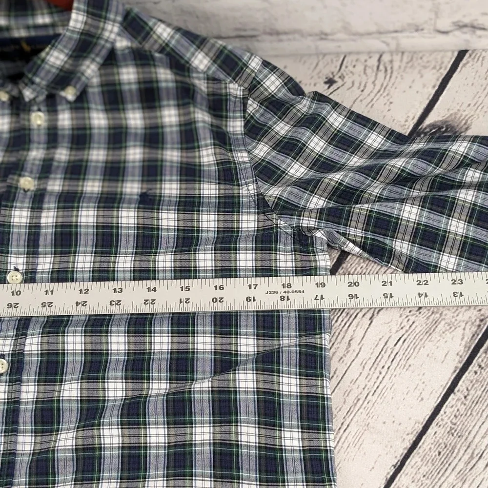 Ralph Lauren boys 14/16 plaid long sleeve shirt - Picture 4 of 7